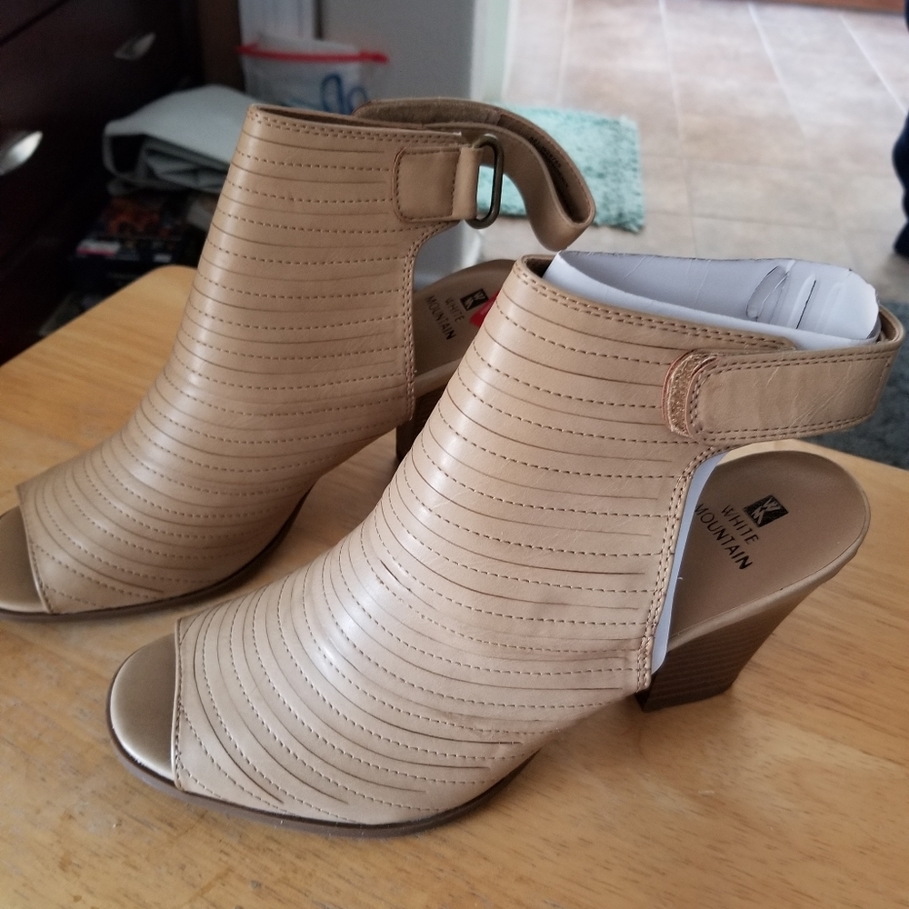 Macys beige Booties
